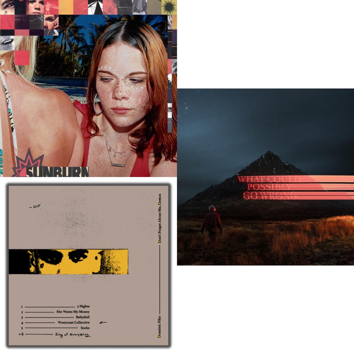 This is a 3 LP Vinyl SKU bundle.
1.This LP Vinyl is brand new.Format: LP VinylThis item's title is: Sunburn (X) (150G)Artist: Dominic FikeBarcode: 196588158919Release Date: 12/15/2023
2.This LP Vinyl is brand new.