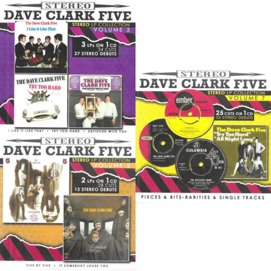 This is a 3 CD SKU bundle.
1.This CD is brand new.Format: CDThis item's title is: Stereo LP Collection, Vol. 3-3 LPs On 1 CD-34 Cuts-27 Stereo DebutsArtist: Dave Five ClarkBarcode: 097037056261Release Date: 5/3/2024
2.This CD is brand new.