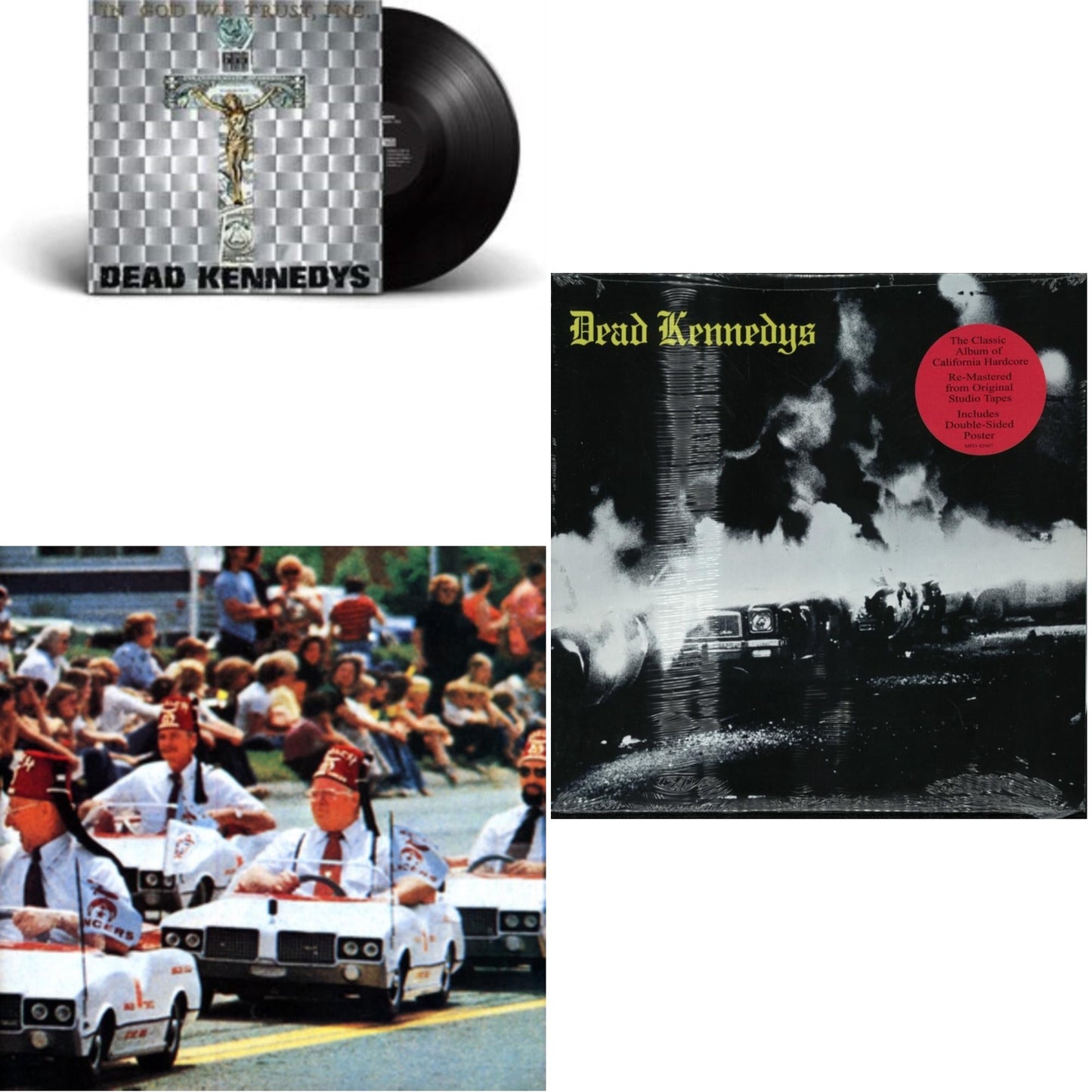 This is a 3 LP Vinyl SKU bundle.
1.This LP Vinyl is brand new.Format: LP VinylMusic Style: PunkThis item's title is: Fresh Fruit For Rotting VegetablesArtist: Dead KennedysLabel: Manifesto (2)Barcode: 767004291710Release Date: 3/22/2011
2.This LP Vinyl is brand new.
