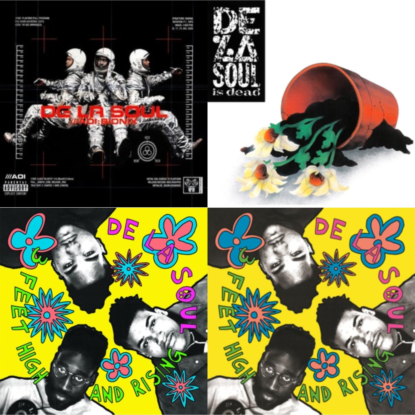 This is a 4 LP Vinyl SKU bundle.
1.This LP Vinyl is brand new.Format: LP VinylMusic Style: Jazzy Hip-HopThis item's title is: Aoi: Bionix (Remaster/2LP)Artist: De La SoulLabel: CHRYSALISBarcode: 810098503051Release Date: 8/11/2023
2.This LP Vinyl is brand new.