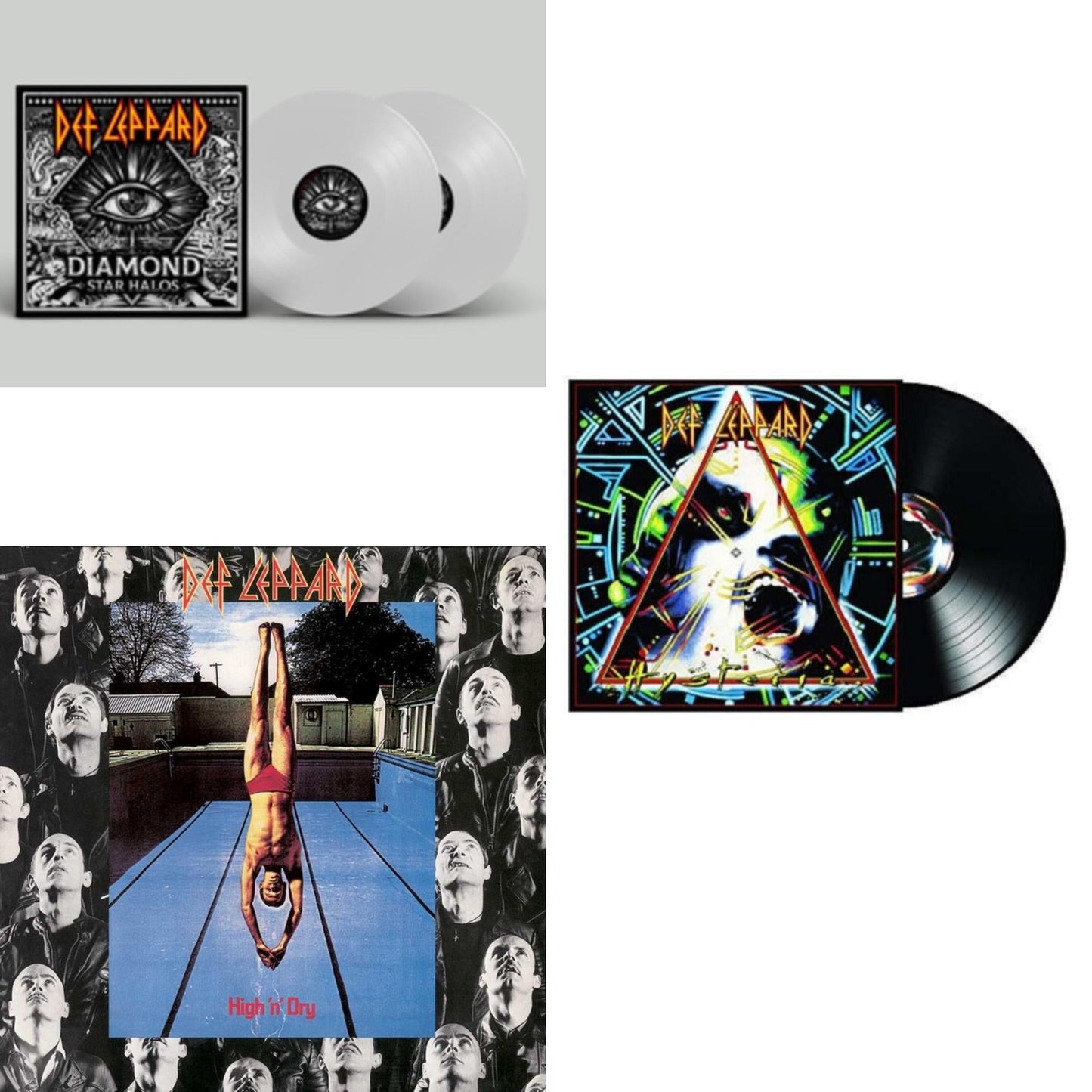 Diamond Star Halos (Clear Vinyl/2LP) & High N Dry & Hysteria (2 LP)