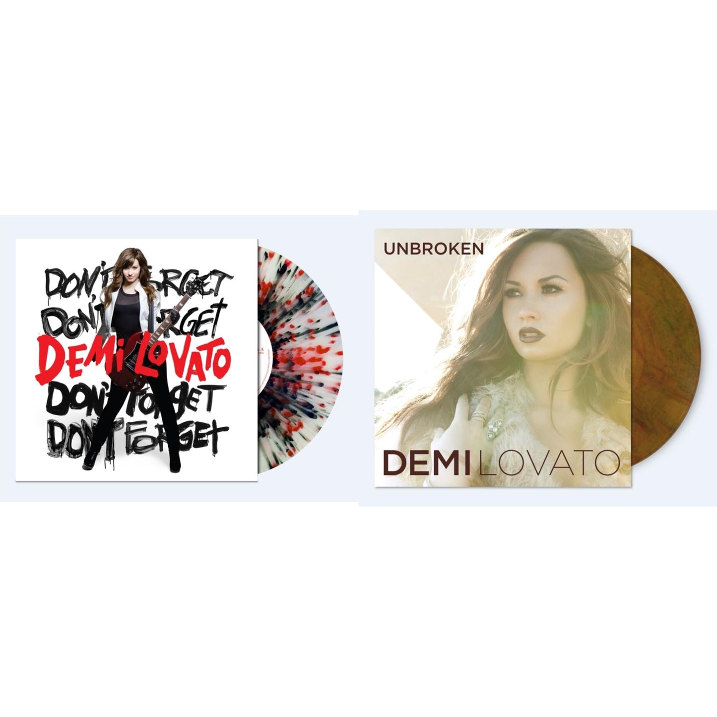Don't Forget (Clear/Red-Black Splatter LP Vinyl) & Unbroken (Lava Mix LP Vinyl)