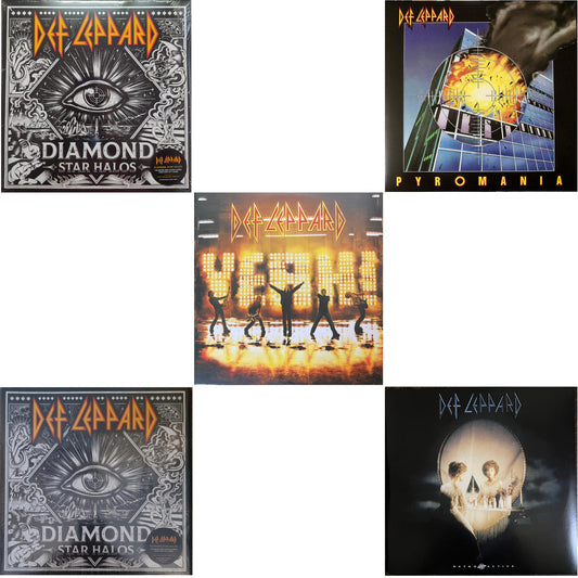 Diamond Star Halos (Clear Vinyl/2LP) & Diamond Star Halos (2LP) & Yeah! (2LP) & Pyromania & Retro Active (2LP)