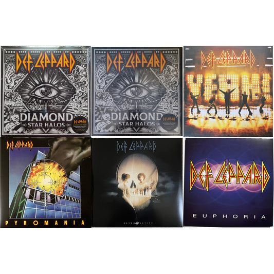 Diamond Star Halos (Clear Vinyl/2LP) & Diamond Star Halos (2LP) & Yeah! (2LP) & Pyromania & Retro Active (2LP) & Euphoria (2LP)