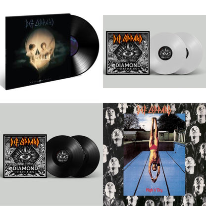 This is a 4 LP Vinyl SKU bundle.
1.This LP Vinyl is brand new.Format: LP VinylMusic Style: GlamThis item's title is: Diamond Star Halos (Clear Vinyl/2LP)Artist: Def LeppardLabel: MercuryBarcode: 602438945160Release Date: 5/27/2022
2.This LP Vinyl is brand new.