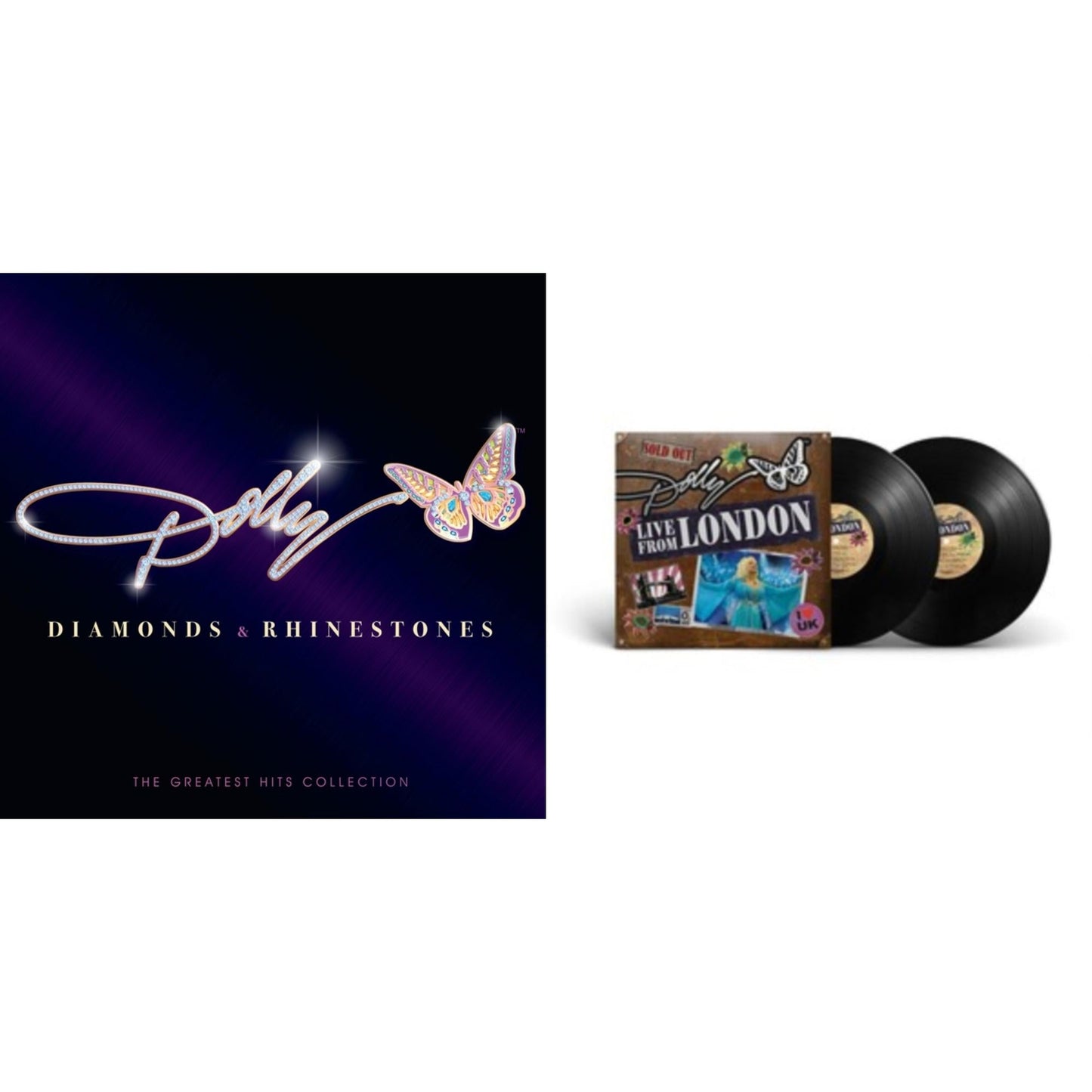 Diamonds & Rhinestones: The Greatest Hits Collection (2LP) & Dolly: Live From London (2LP)
