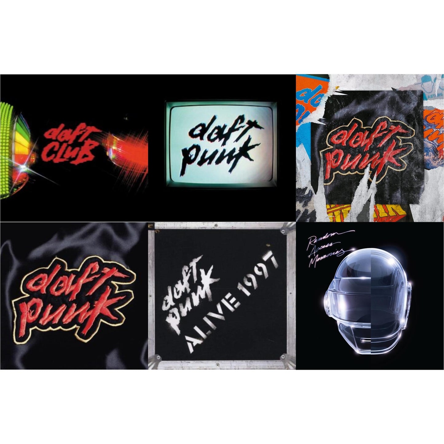 This is a 6 LP Vinyl SKU bundle.
1.This LP Vinyl is brand new.Format: LP VinylMusic Style: HouseThis item's title is: Daft Club (2LP)Artist: Daft PunkLabel: Rock/PopBarcode: 190296611865Release Date: 9/9/2022
2.This LP Vinyl is brand new.