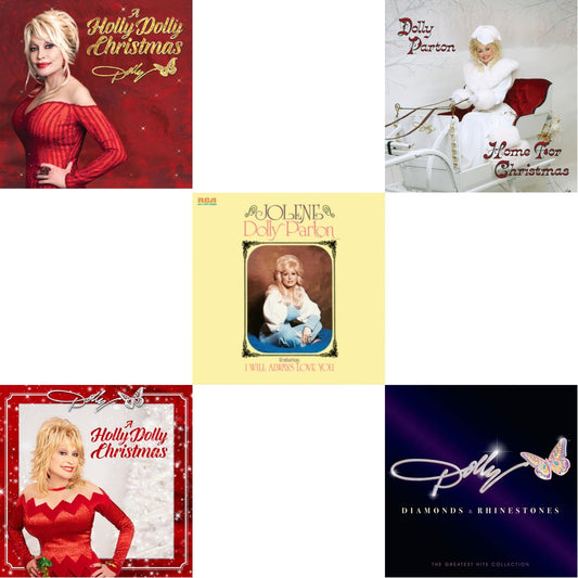 Holly Dolly Christmas (Ultimate Deluxe Edition) & Holly Dolly Christmas (Opaque Red LP Vinyl) & Jolene (140G/Dl Insert) & Home For Christmas (140G) & Diamonds & Rhinestones: The Greatest Hits Collection (2LP)