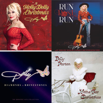 This is a 4 LP Vinyl SKU bundle.
1.This LP Vinyl is brand new.Format: LP VinylMusic Style: CountryThis item's title is: Holly Dolly Christmas (Ultimate Deluxe Edition)Artist: Dolly PartonLabel: WARNER RECORDSBarcode: 093624873174Release Date: 10/28/2022
2.This LP Vinyl is brand new.