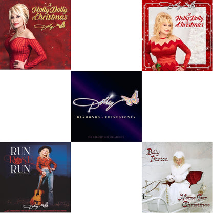 Holly Dolly Christmas (Ultimate Deluxe Edition) & Holly Dolly Christmas (Opaque Red LP Vinyl) & Run Rose Run & Home For Christmas (140G) & Diamonds & Rhinestones: The Greatest Hits Collection (2LP)