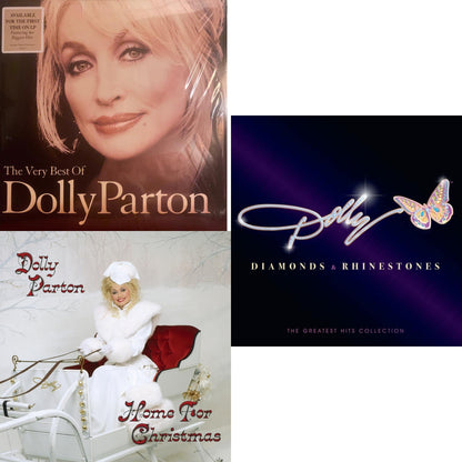 Very Best Of Dolly Parton (2LP) & Home For Christmas (140G) & Diamonds & Rhinestones: The Greatest Hits Collection (2LP)