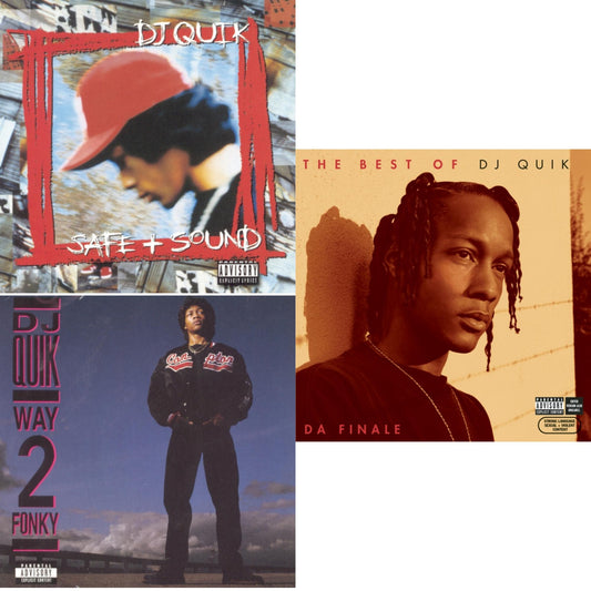 This is a 3 CD SKU bundle.
1.This CD is brand new.Format: CDMusic Style: GangstaThis item's title is: Safe & SoundArtist: Dj QuikLabel: SONY SPECIAL MARKETINGBarcode: 886978820129Release Date: 3/15/2011
2.This CD is brand new.