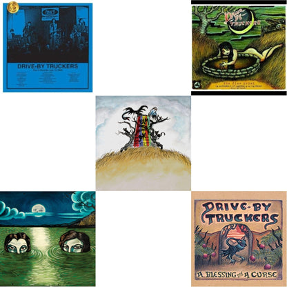 Drive-By Truckers - Plan 9 Records July 13, 2006 (3LP) & Blessing & A Curse (Clear With Purple Splatter LP Vinyl/Limited Edition/180G) & Fine Print (Clear With Green Splatter Vinyl/Limited Edition/2LP/180G) & New Ok (Red LP Vinyl) & English Oceans
