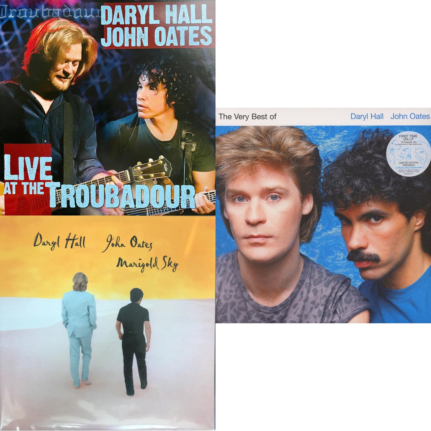 Live At The Troubadour (3LP) & Marigold Sky (2LP) & Very Best Of Daryl Hall & John Oates