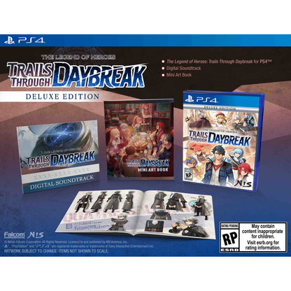 This is brand new.Deluxe Edition includes:

The Legend of Heroes: Trails through Daybreak GAME
Digital Soundtrack (download code)
Mini Art Book

About the game:

In the aftermath of a brief war, Calvard is enjoying unprecedented economic prosperity.