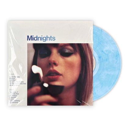 Taylor Swift - Evermore (Translucent Green Vinyl/2LP) & Midnights (X) (Moonstone Blue LP Vinyl) & 1989 (Taylor's Version) (2LP/Crystal Skies Blue Vinyl)