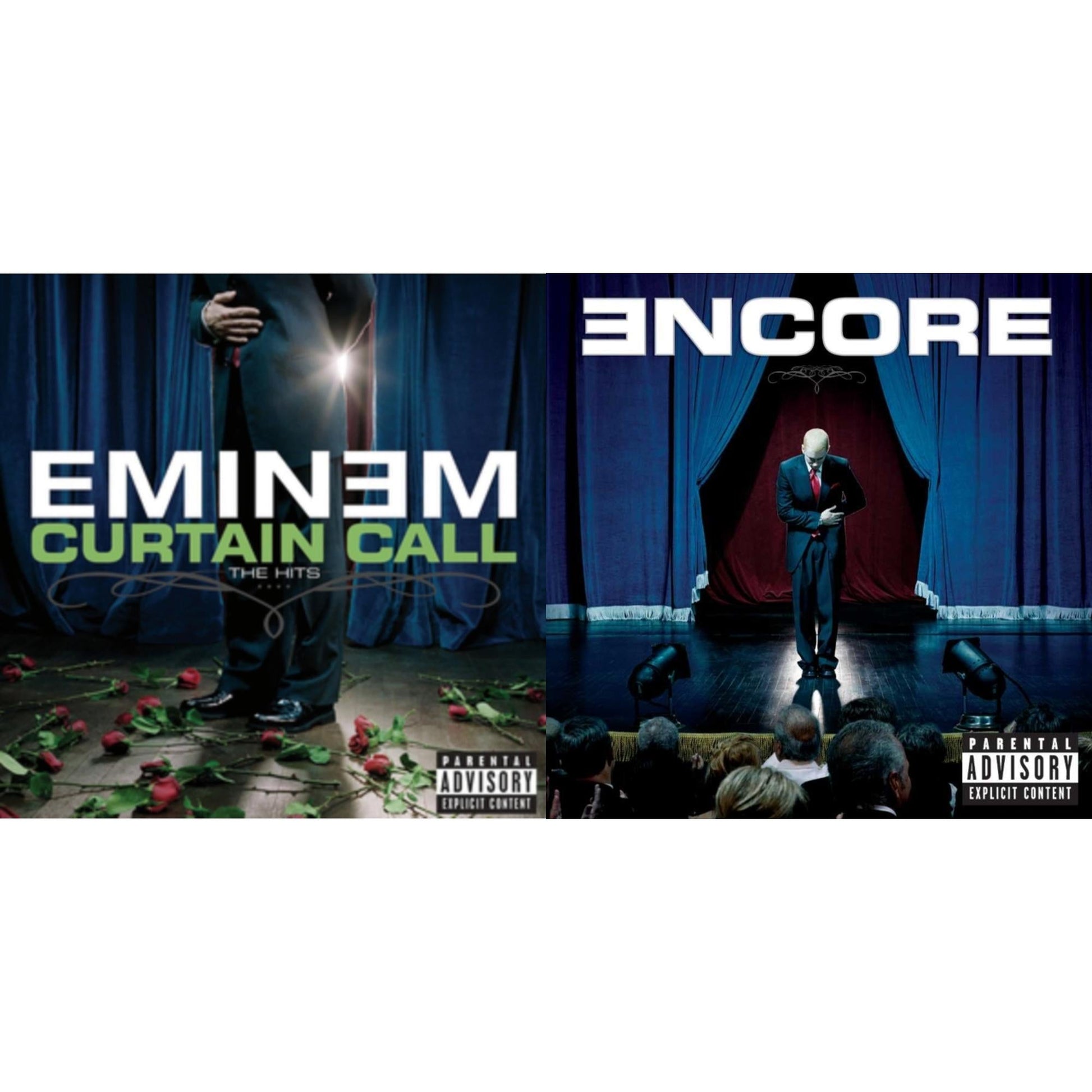 This is a 2 CD SKU bundle.
1.This CD is brand new.Format: CDThis item's title is: Curtain Call: HitsArtist: EminemLabel: AFTERMATHBarcode: 602498878934Release Date: 12/6/2005
2.This CD is brand new.