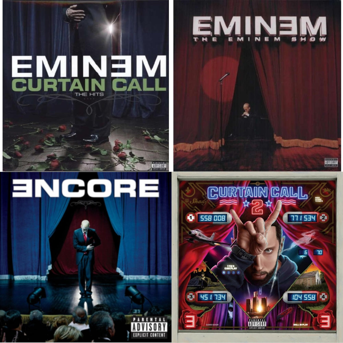 Curtain Call 2 (2LP) & Encore & Curtain Call: Hits & Eminem Show