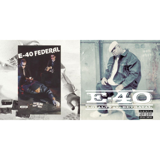 This is a 2 CD SKU bundle.
1.This CD is brand new.Format: CDMusic Style: GangstaThis item's title is: FederalArtist: E-40Label: SONY SPECIAL MARKETINGBarcode: 886976975821Release Date: 5/4/2010
2.This CD is brand new.