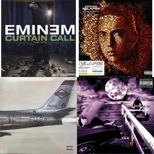 Curtain Call: Hits & Relapse & Kamikaze (Opaque Olive Green LP Vinyl/Gatefold Jacket) & Slim Shady LP
