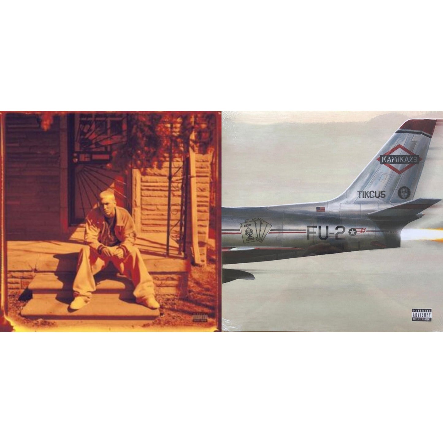 Marshall Mathers LP (X) (25Th Anniversary) (180G/2LP) & Kamikaze (Opaque Olive Green LP Vinyl/Gatefold Jacket)