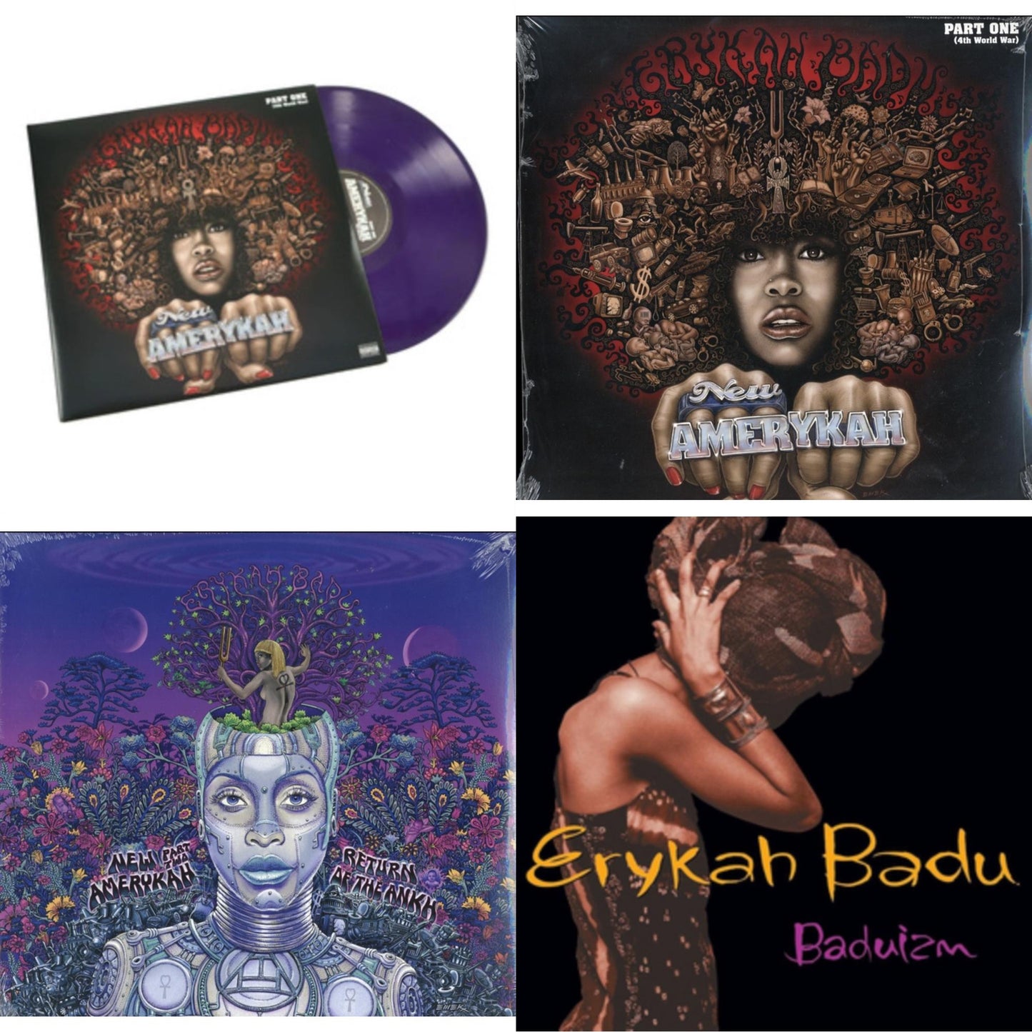 New Amerykah Part One (4Th World War) (Purple Vinyl/2LP) & New Amerykah Part 1: 4Th World War & New Amerykah Part 2: Return Of Ankh & Baduizm