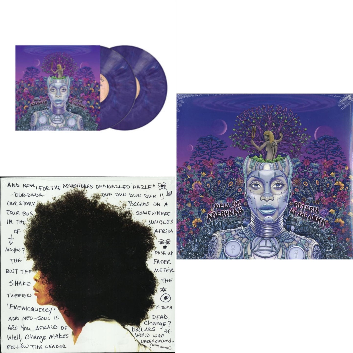 New Amerykah Part Two (Return Of The Ankh) (Violet Vinyl/2LP) & Worldwide Underground & New Amerykah Part 2: Return Of Ankh