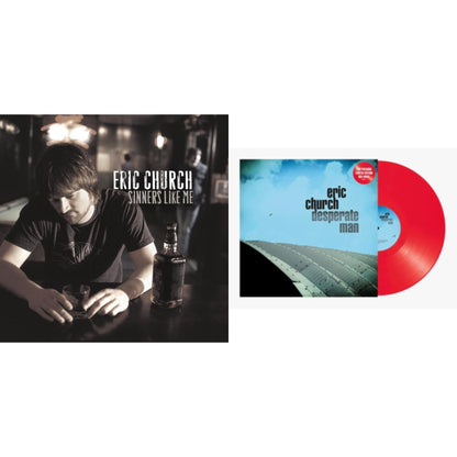 Eric Church - Sinners Like Me (Blue LP Vinyl) & Desperate Man (Red LP Vinyl)