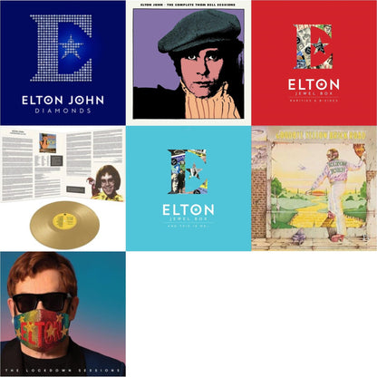 This is a 7 LP Vinyl SKU bundle.
1.This LP Vinyl is brand new.Format: LP VinylThis item's title is: Complete Thom Bell Sessions (Ep) (180G/Purple LP Vinyl)Artist: Elton JohnLabel: EMIBarcode: 602435666242Release Date: 4/23/2022
2.This LP Vinyl is brand new.