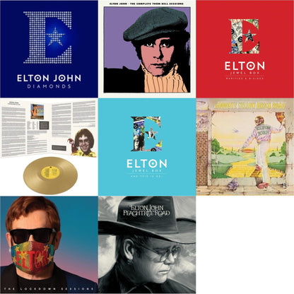 This is a 8 LP Vinyl SKU bundle.
1.This LP Vinyl is brand new.Format: LP VinylThis item's title is: Complete Thom Bell Sessions (Ep) (180G/Purple LP Vinyl)Artist: Elton JohnLabel: EMIBarcode: 602435666242Release Date: 4/23/2022
2.This LP Vinyl is brand new.