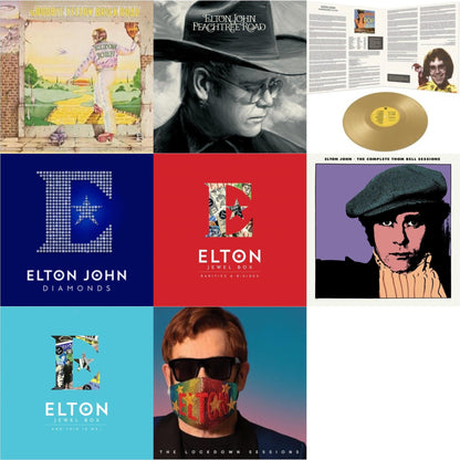 This is a 8 LP Vinyl SKU bundle.
1.This LP Vinyl is brand new.Format: LP VinylThis item's title is: Complete Thom Bell Sessions (Ep) (180G/Purple LP Vinyl)Artist: Elton JohnLabel: EMIBarcode: 602435666242Release Date: 4/23/2022
2.This LP Vinyl is brand new.