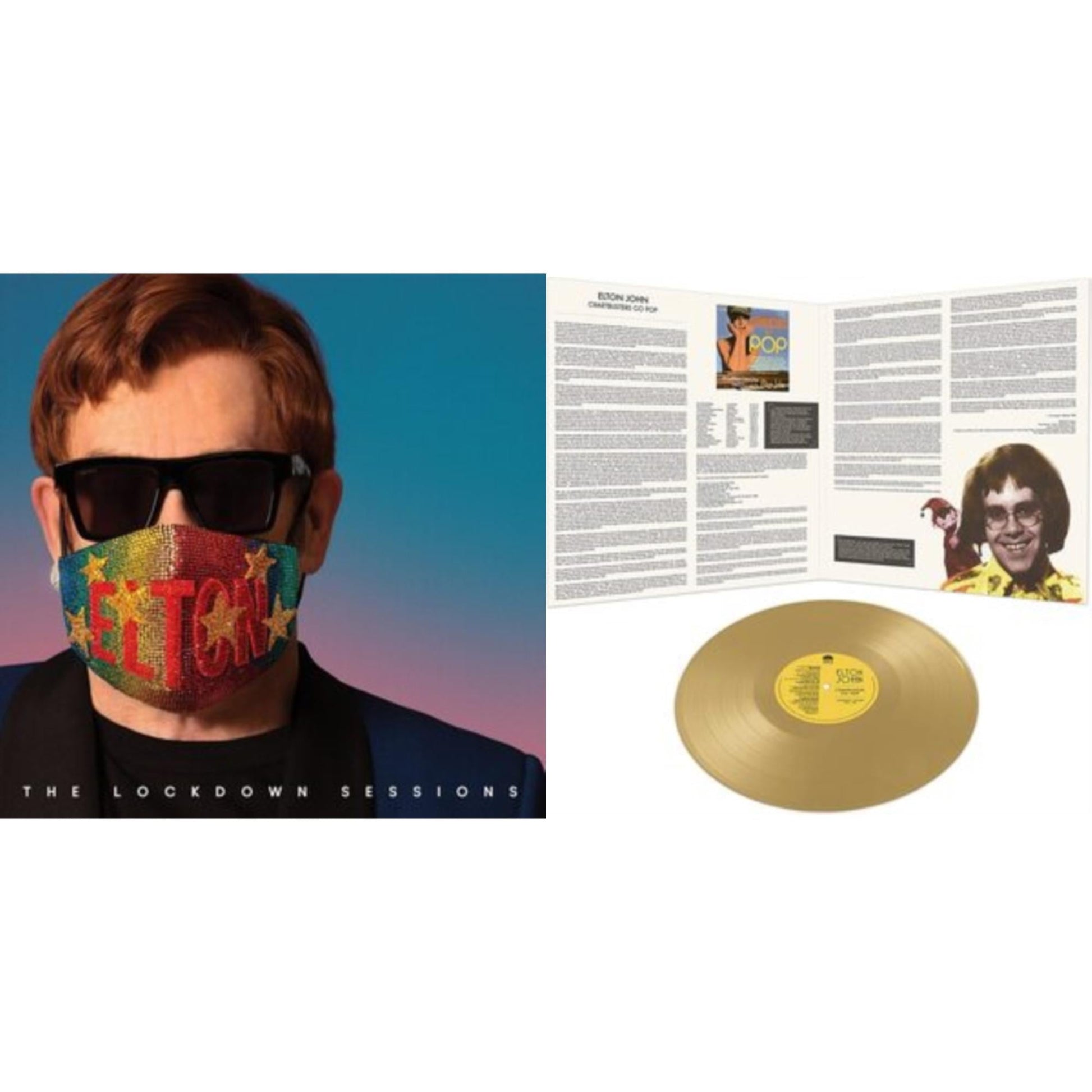 This is a 2 LP Vinyl SKU bundle.
1.This LP Vinyl is brand new.Format: LP VinylThis item's title is: Lockdown Sessions (Blue Vinyl/2LP) (X)Artist: Elton JohnLabel: INTERSCOPEBarcode: 602438893843Release Date: 1/7/2022
2.This LP Vinyl is brand new.