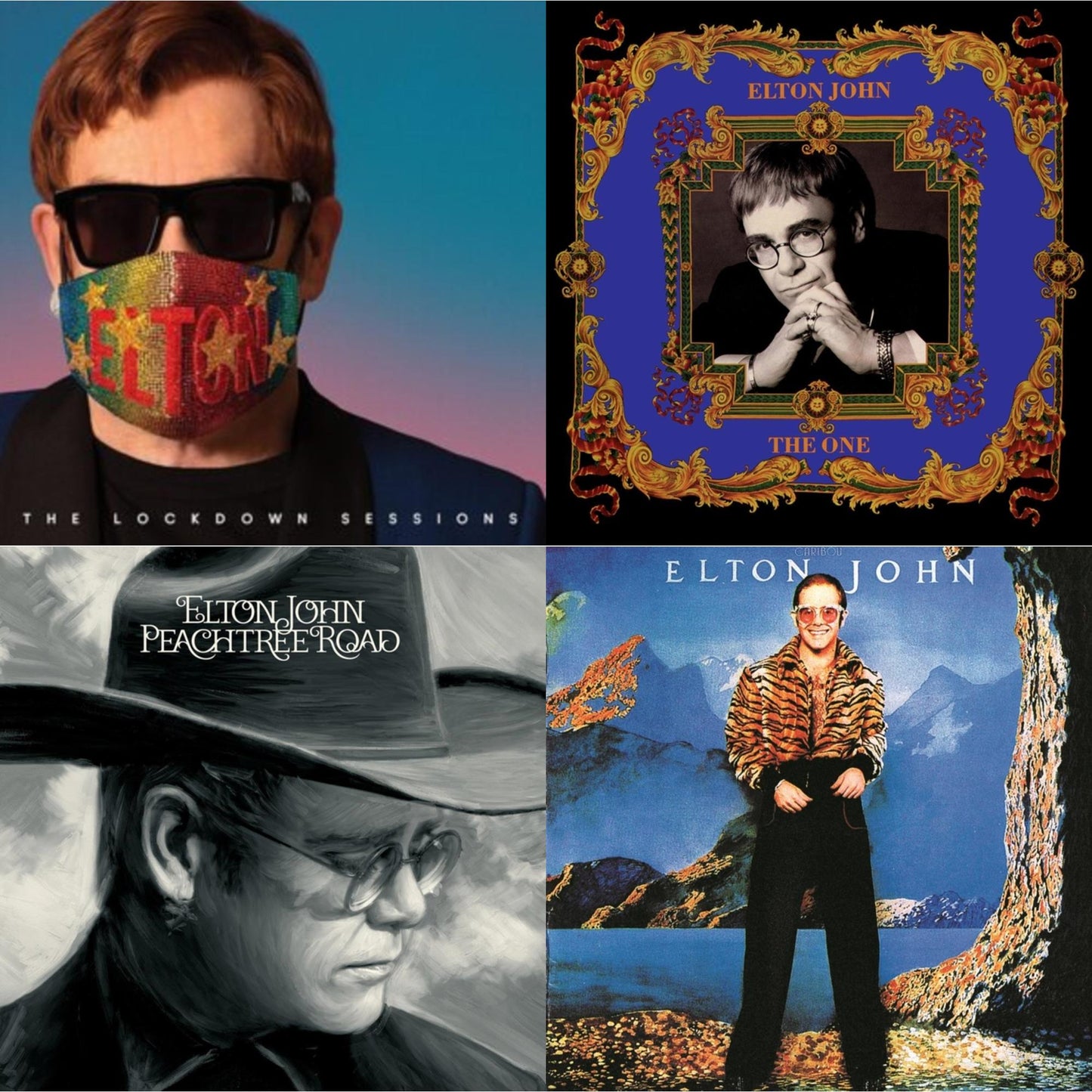 Lockdown Sessions (Blue Vinyl/2LP) (X) & One (2LP) & Peachtree Road (2LP) & Caribou (50Th Anniversary Edition/2LP/Blue Vinyl)