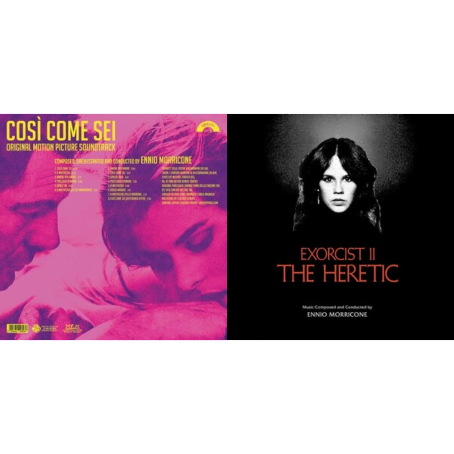 Così Come Sei Ost (Limited/180G/Solid Pink LP Vinyl) & Exorcist Ii: The Heretic (Blood Red With Black Splatter LP Vinyl) (Ams Exclusive)