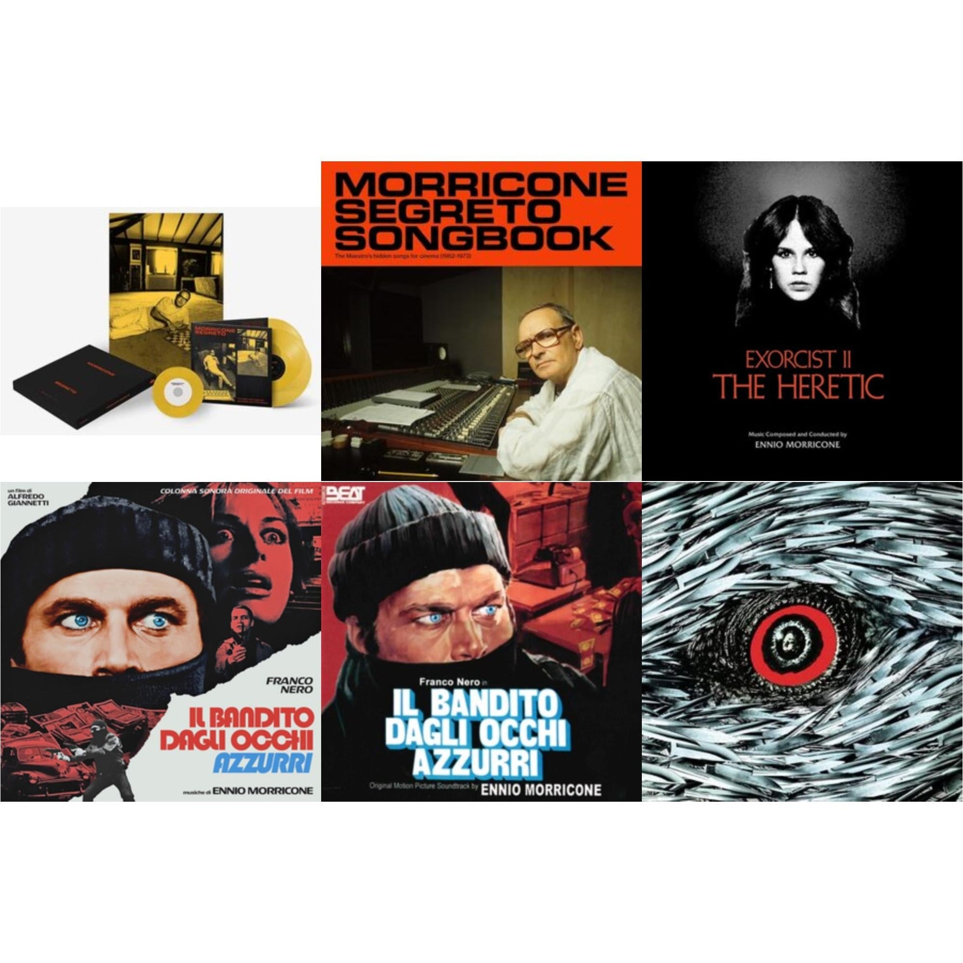 This is a 6 LP Vinyl SKU bundle.
1.This LP Vinyl is brand new.Format: LP VinylMusic Style: ScoreThis item's title is: Morricone Segreto (Yellow Vinyl/2LP/7Inch Single Collector's Edition)Artist: Ennio MorriconeLabel: DECCABarcode: 602435313849Release Date: 1/22/2021
2.