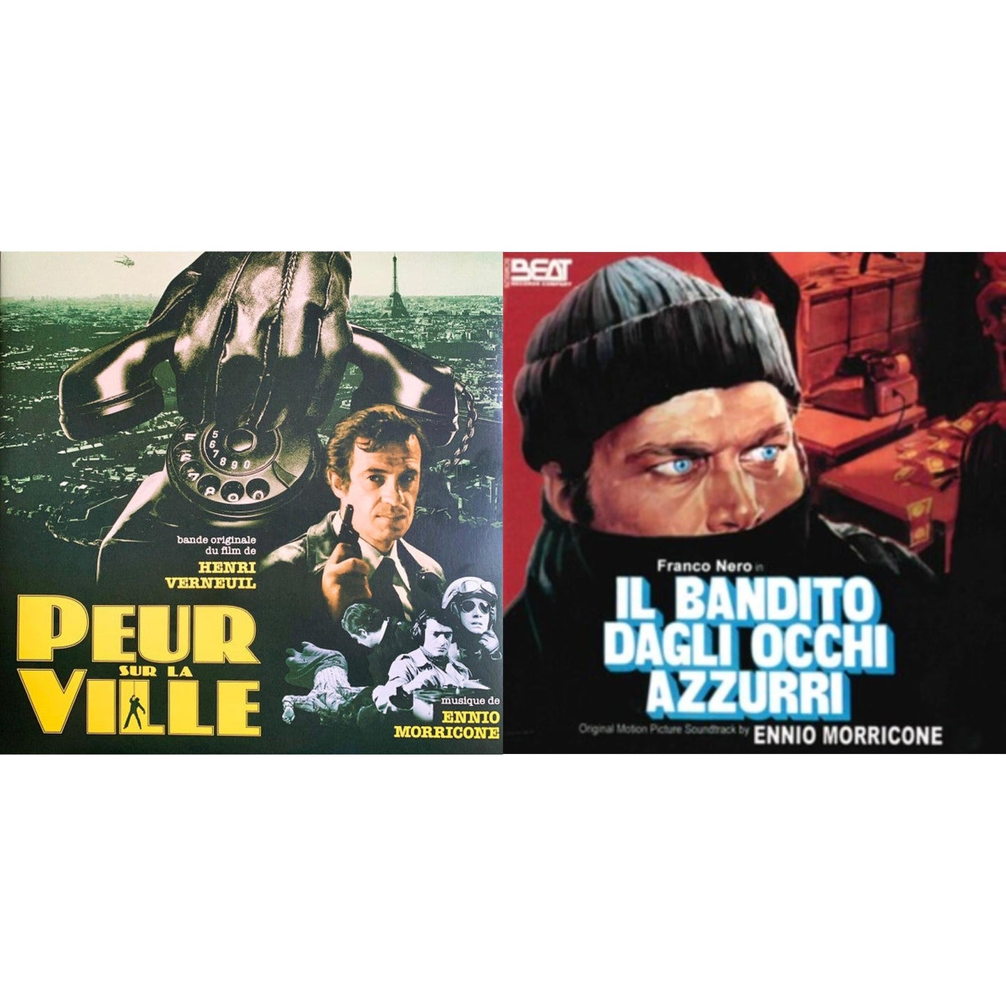 Peur Sur La Ville (Gatefold Sleeve Designed By Eric Adrian Lee) & Blue-Eyed Bandit (Il Bandito Dagli Occhi Azzurri) Ost