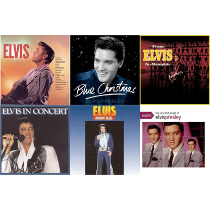 Elvis In Concert & Moody Blue & Elvis & From Elvis In Memphis & Blue Christmas & Playlist: Very Best Gospel Of Elvis Presley
