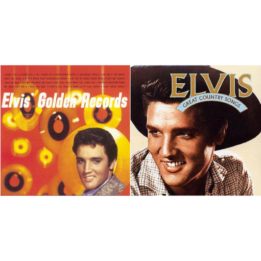 This is a 2 CD SKU bundle.
1.This CD is brand new.Format: CDMusic Style: Rock & RollThis item's title is: Elvis Golden RecordsArtist: Elvis PresleyLabel: SONY SPECIAL MARKETINGBarcode: 888751054226Release Date: 4/16/2015
2.This CD is brand new.