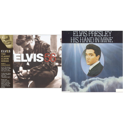 This is a 2 CD SKU bundle.
1.This CD is brand new.Format: CDMusic Style: Rock & RollThis item's title is: Elvis 56Artist: Elvis PresleyLabel: SONY SPECIAL MARKETINGBarcode: 886977094422Release Date: 5/4/2010
2.This CD is brand new.