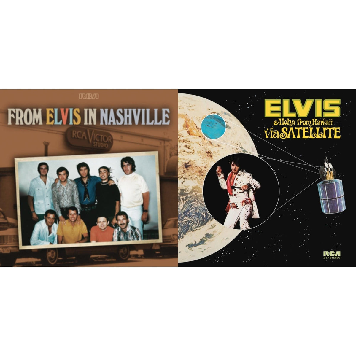 From Elvis In Nashville (2LP) & Aloha From Hawaii Via Satellite (2LP/150G)