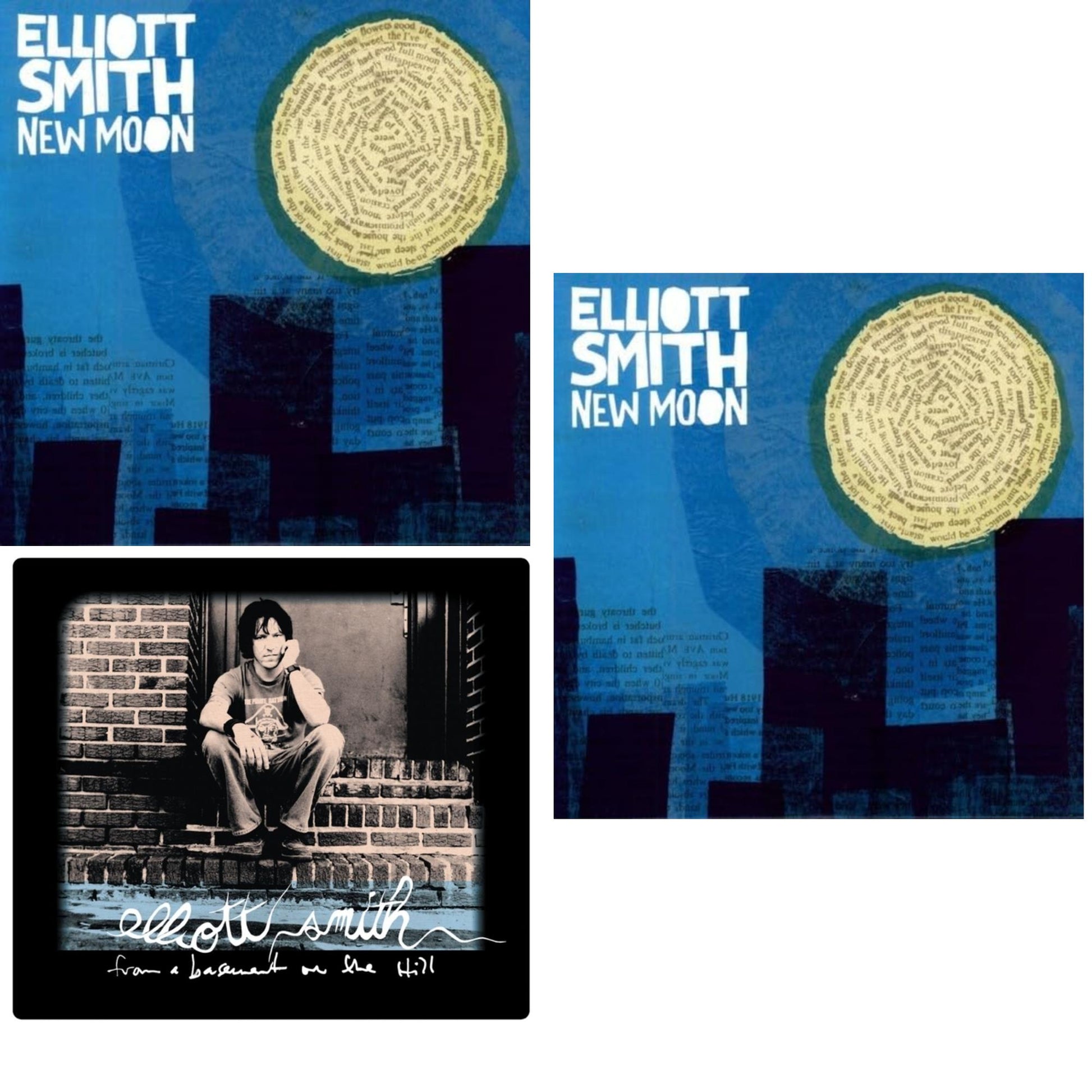 This is a 3 LP Vinyl SKU bundle.
1.This LP Vinyl is brand new.Format: LP VinylMusic Style: AcousticThis item's title is: New MoonArtist: Elliott SmithLabel: KILL ROCK STARSBarcode: 759656045513Release Date: 5/1/2009
2.This LP Vinyl is brand new.