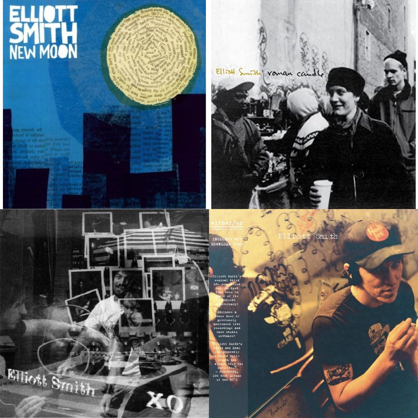 Xo & New Moon (Metallic Silver Vinyl/2LP) (I) & Either/Or (Dl Card) & Roman Candle (Dl Card)