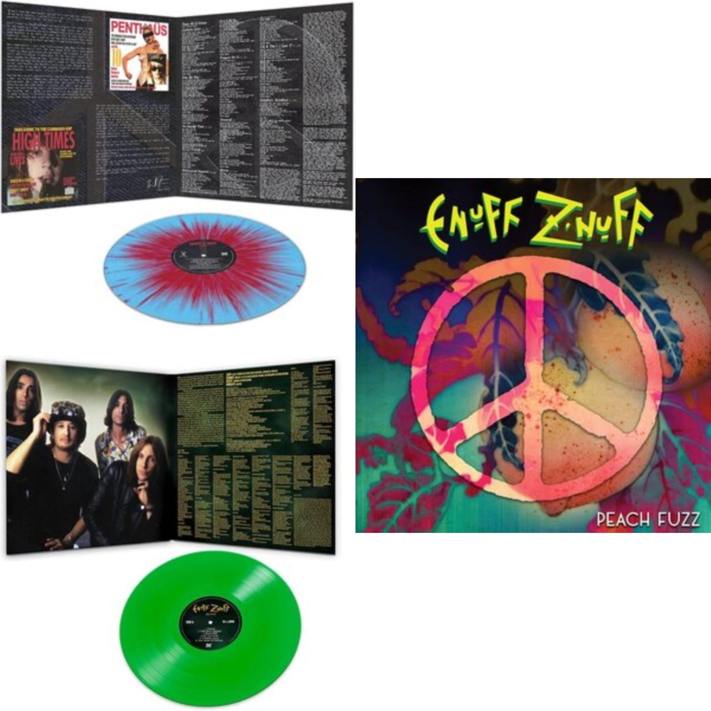 This is a 3 LP Vinyl SKU bundle.
1.This LP Vinyl is brand new.Format: LP VinylMusic Style: Hard RockThis item's title is: 1985 (Blue & Red Starburst LP Vinyl)Artist: Enuff Z'nuffLabel: DEADLINE MUSICBarcode: 889466199110Release Date: 3/18/2022
2.This LP Vinyl is brand new.