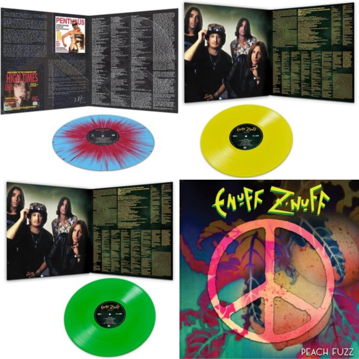 This is a 4 LP Vinyl SKU bundle.
1.This LP Vinyl is brand new.Format: LP VinylMusic Style: Hard RockThis item's title is: 1985 (Blue & Red Starburst LP Vinyl)Artist: Enuff Z'nuffLabel: DEADLINE MUSICBarcode: 889466199110Release Date: 3/18/2022
2.This LP Vinyl is brand new.