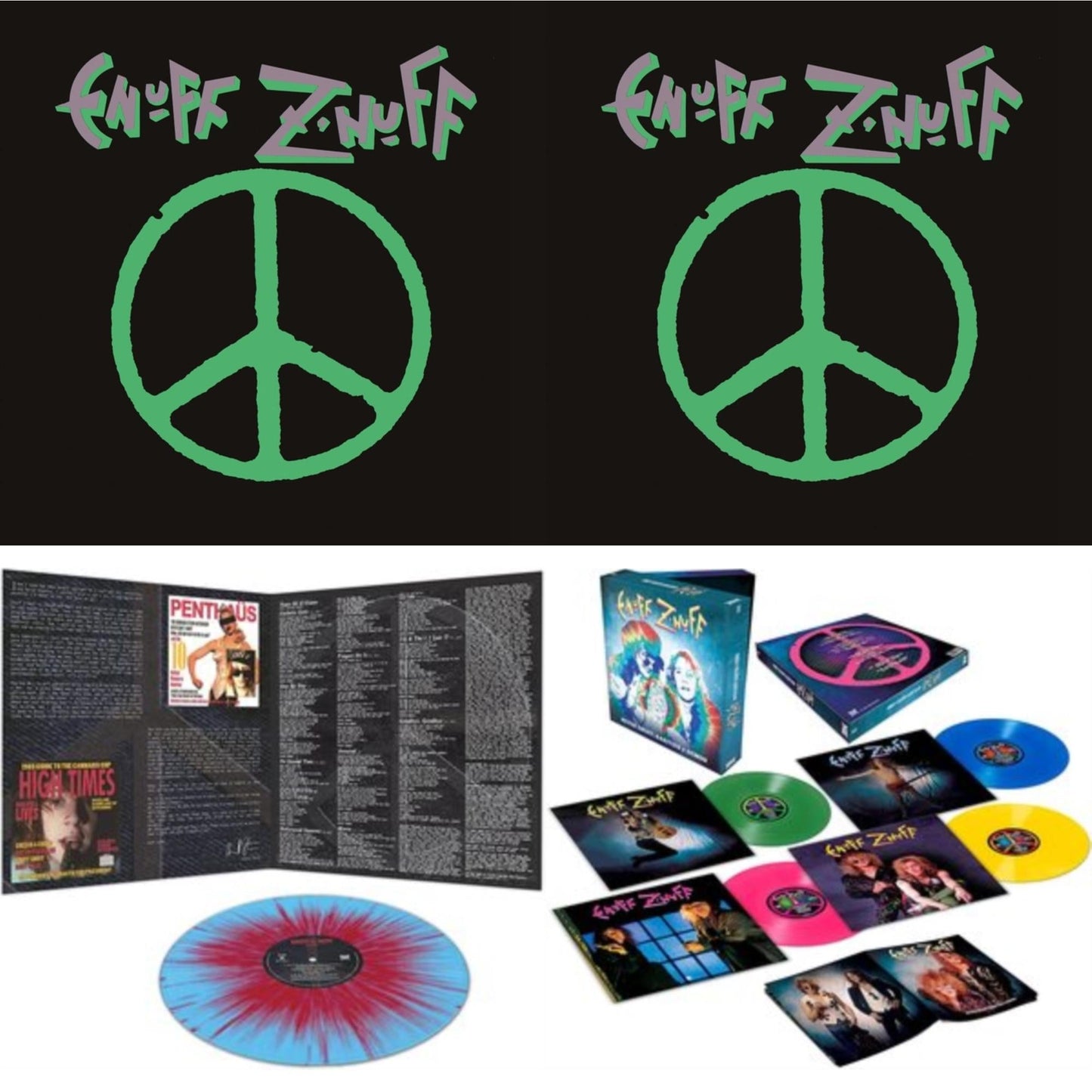 Enuff Z'nuff (180G/Purple LP Vinyl/Limited Edition) & Enuff Z'nuff (180G/Green LP Vinyl/Limited Edition) & 1985 (Blue & Red Starburst LP Vinyl) & Rarities & Demos (4LP/Colored Vinyl)