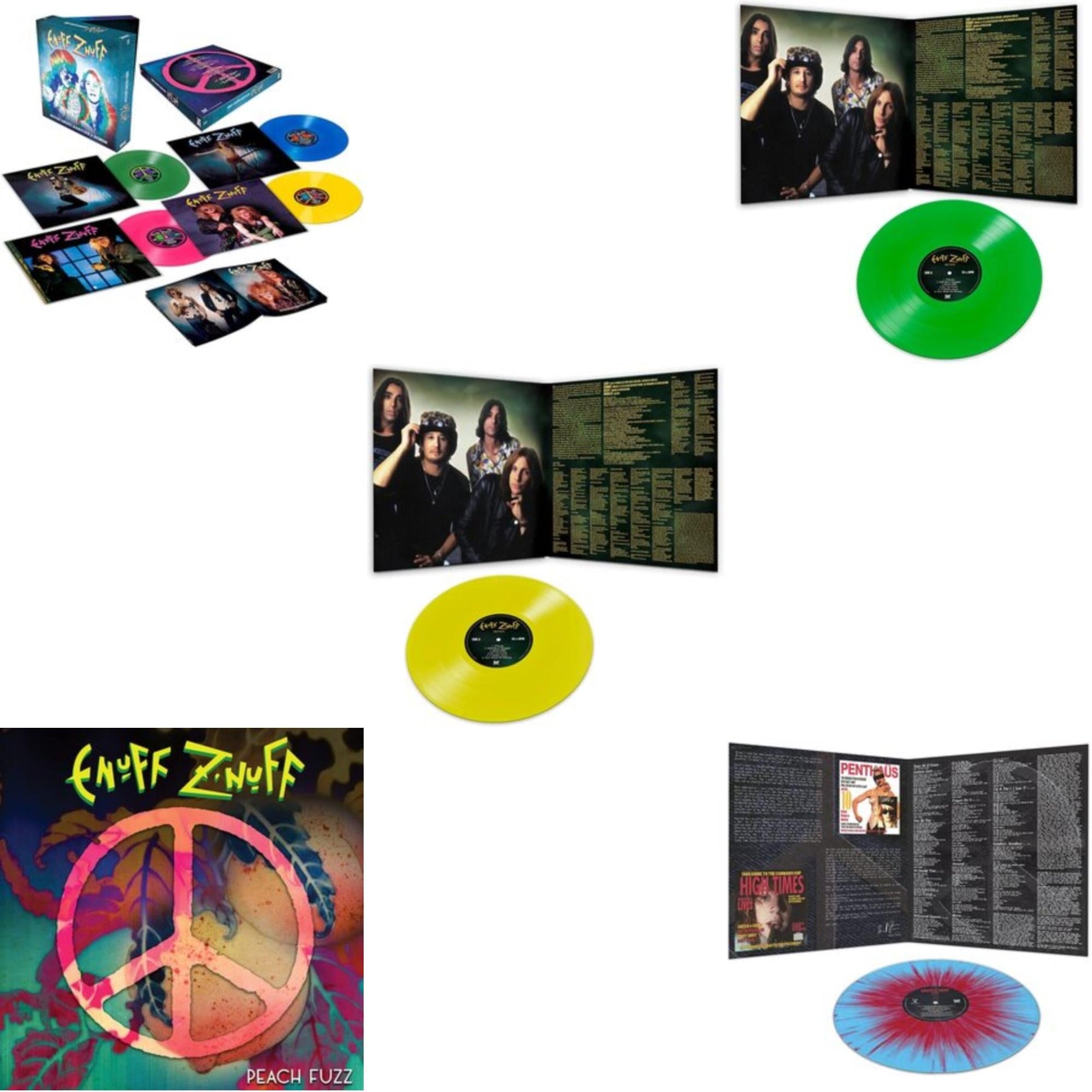 This is a 5 LP Vinyl SKU bundle.
1.This LP Vinyl is brand new.Format: LP VinylMusic Style: Hard RockThis item's title is: Rarities & Demos (4LP/Colored Vinyl)Artist: Enuff Z'nuffLabel: DEADLINE MUSICBarcode: 889466230318Release Date: 9/17/2021
2.This LP Vinyl is brand new.