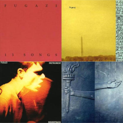 This is a 4 CD SKU bundle.
1.This CD is brand new.Format: CDMusic Style: HardcoreThis item's title is: 13 SongsArtist: FugaziLabel: Rock/PopBarcode: 718750734020Release Date: 1/1/2015
2.This CD is brand new.