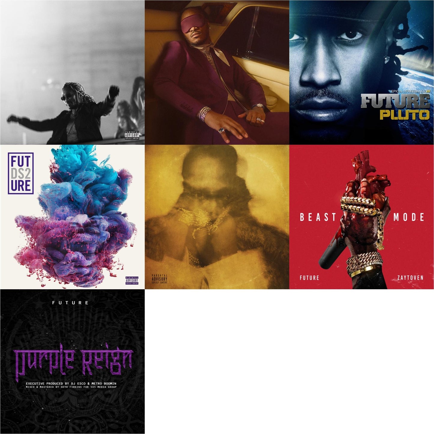 High Off Life (Pa) (2LP/140G) & I Never Liked You & Pluto (X) (2LP) & Ds2 (X) (2LP) & Future (X) (2LP) & Beast Mode (X) & Purple Reign (X)