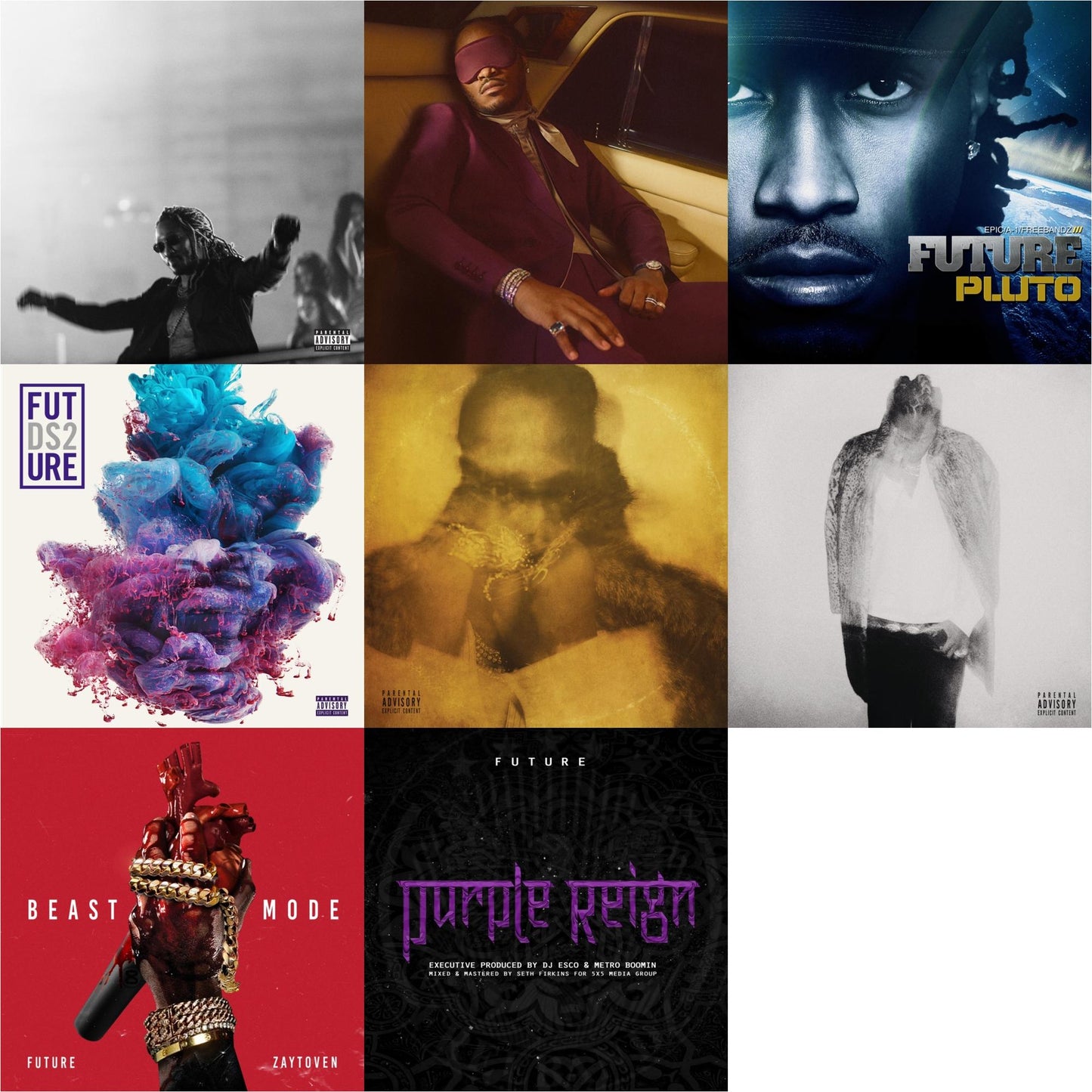 High Off Life (Pa) (2LP/140G) & I Never Liked You & Pluto (X) (2LP) & Ds2 (X) (2LP) & Future (X) (2LP) & Hndrxx (X) (2LP) & Beast Mode (X) & Purple Reign (X)