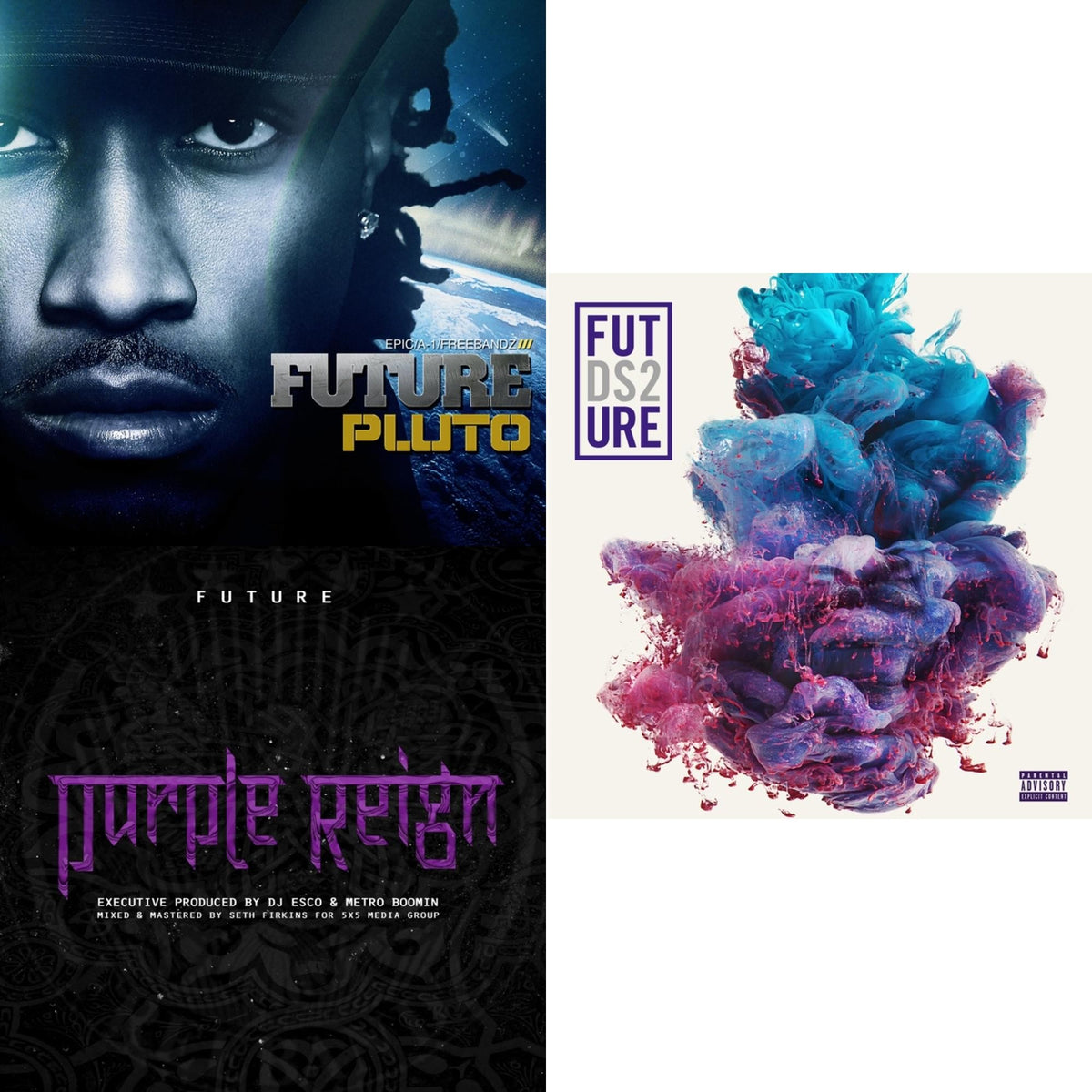 Pluto (X) (2LP) & Ds2 (X) (2LP) & Purple Reign (X)